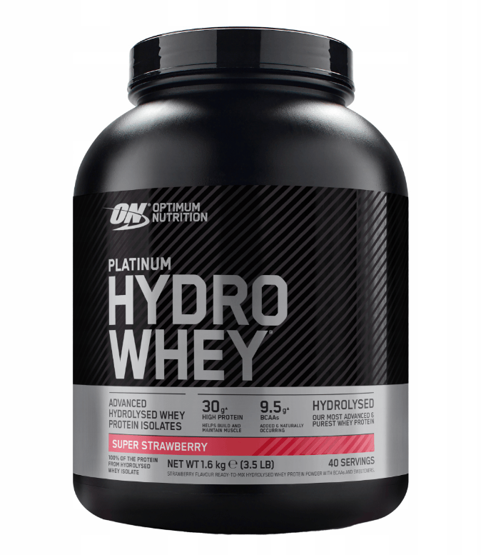 Optimum Nutrition Platinum Hydrowhey Protein Isolate, Strawberry - 1600 g