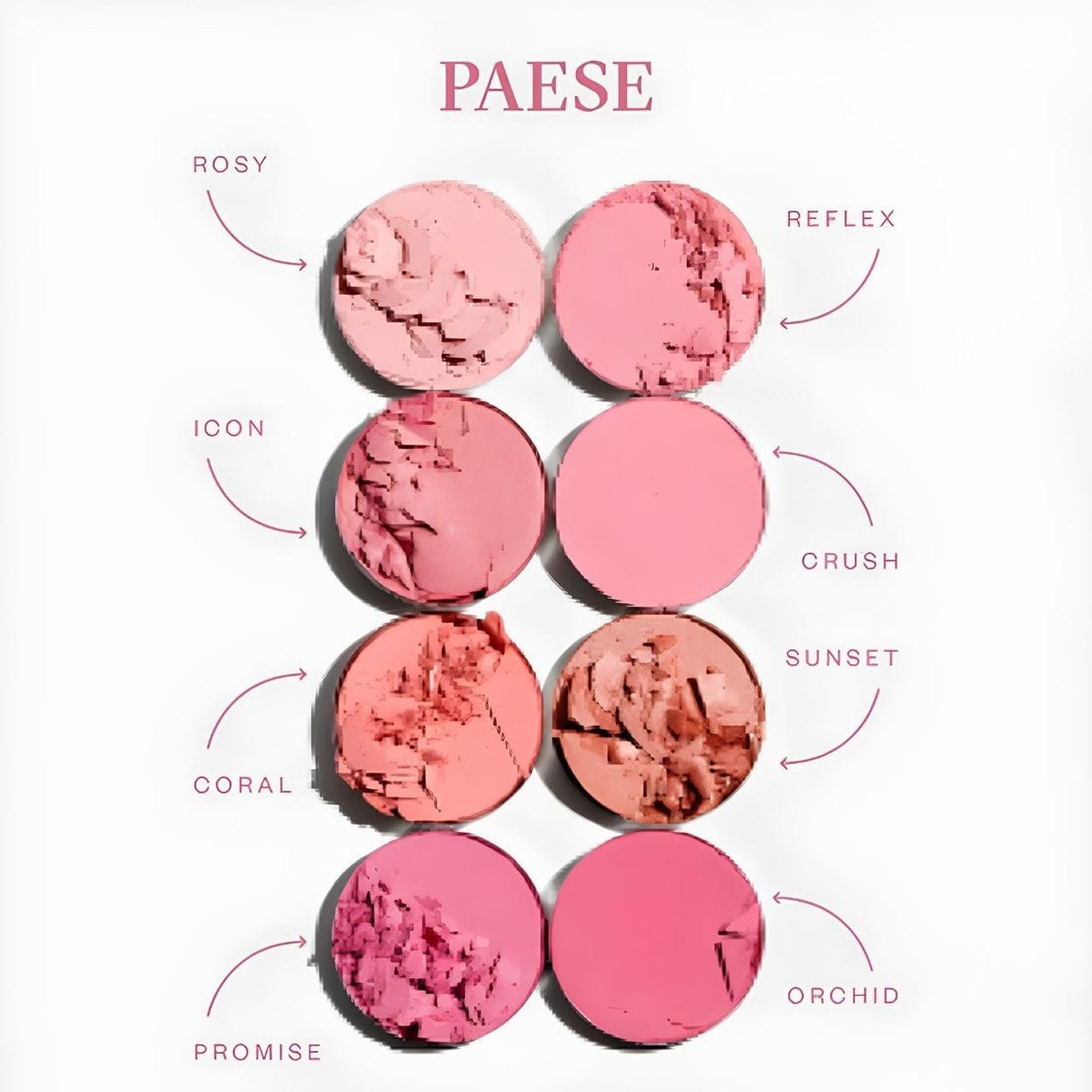 Paese Selfglow Pressed Blush, Shade 06 Sunset - 35 g