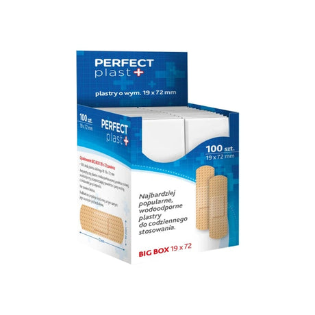 Perfect Plast Set of Bandage Plasters 19x72 mm - 100 Pieces