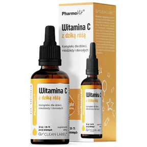 PharmoVit Vitamin C with Rosehip for Children, Adolescents and Adults - 30 ml