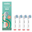 Puries Silk Electric Toothbrush Heads for Oral-B - 4 Pieces