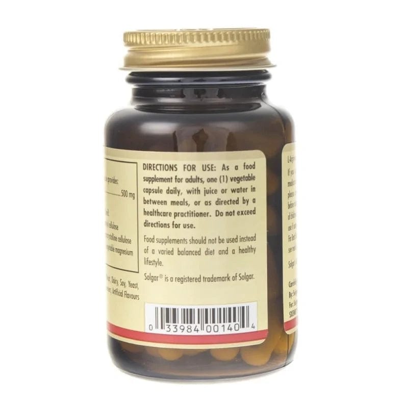 Solgar L-Arginine 500 mg - 50 Capsules