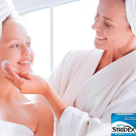 Stridex Gentle Cleansing Pads with Salicylic Acid for Acne-Prone Skin - 55 Pieces