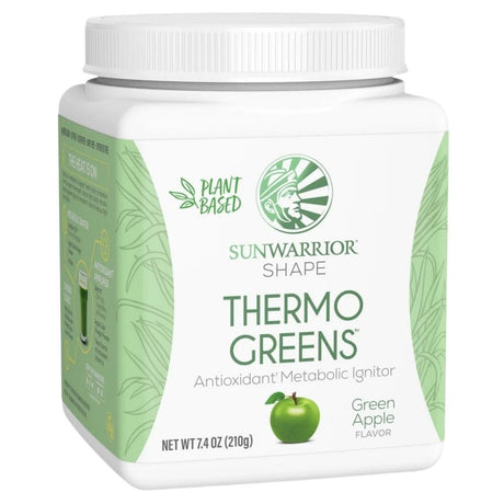 Sunwarrior Shape Thermo Greens, Green Apple - 210 g