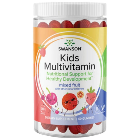 Swanson Kids Multivitamin Gummies for Children, Fruit Flavour – 60 Pieces