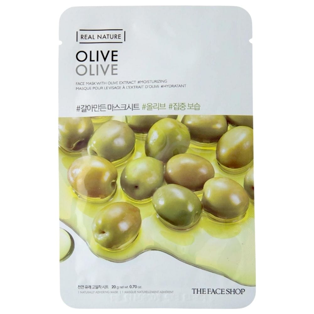 The Face Shop Real Nature, Sheet Mask with Olive Extract - 20 g