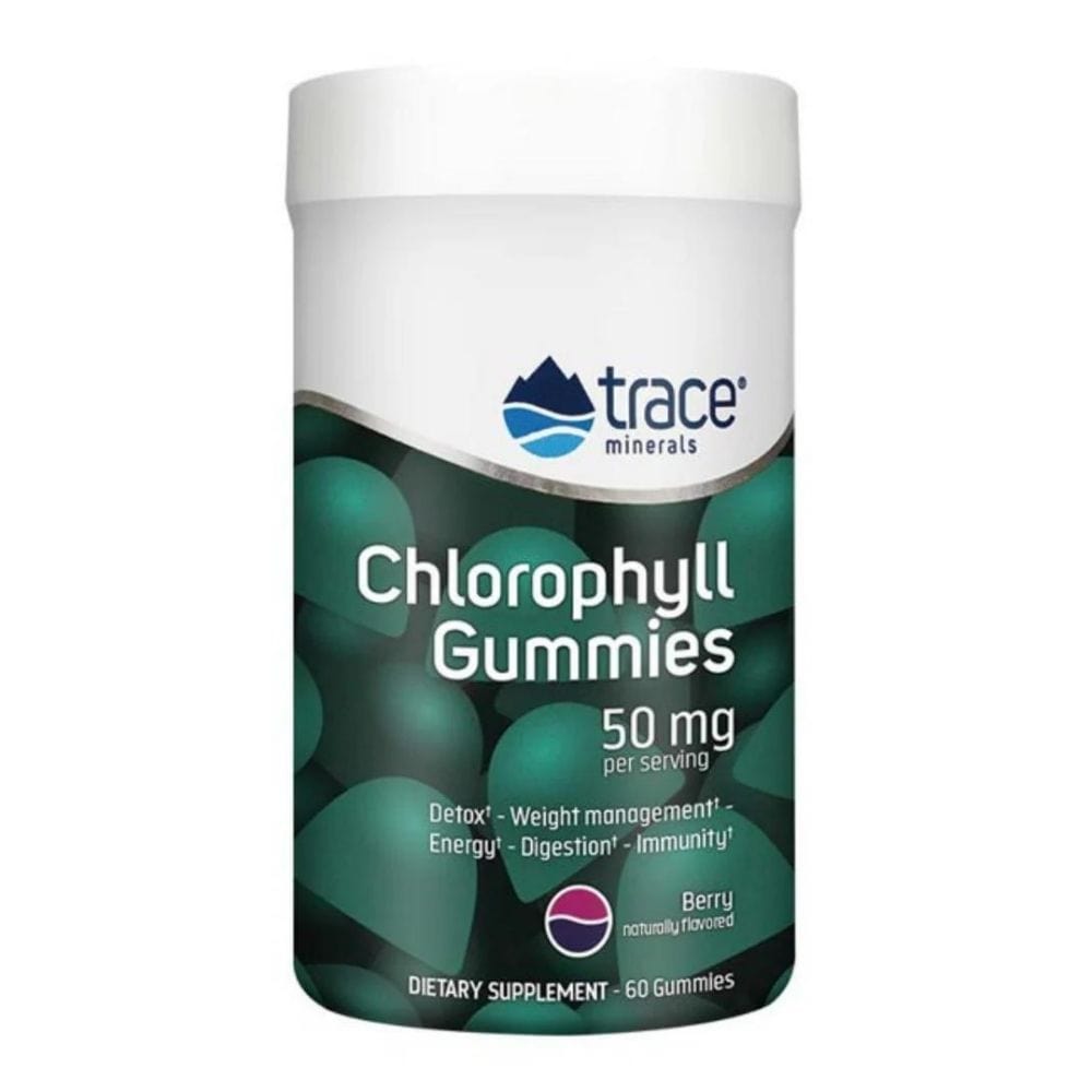 Trace Minerals Research Chlorophyll 50 mg, Blueberry - 60 Gummies