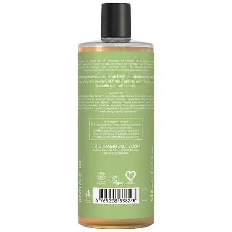 Urtekram Shampoo for Normal Hair, Aloe Vera - 500 ml