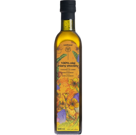 Wellbear Golden Flaxseed Oil Cold Pressed - 500 ml