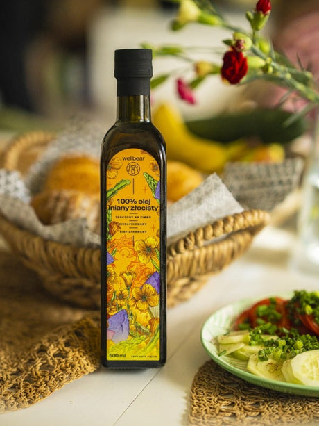 Wellbear Golden Flaxseed Oil Cold Pressed - 500 ml