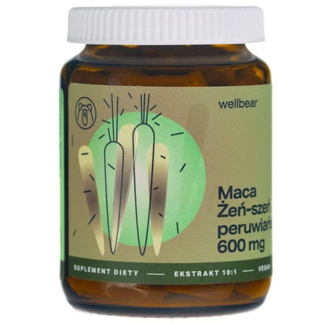 Wellbear Maca 600 mg - 60 Capsules