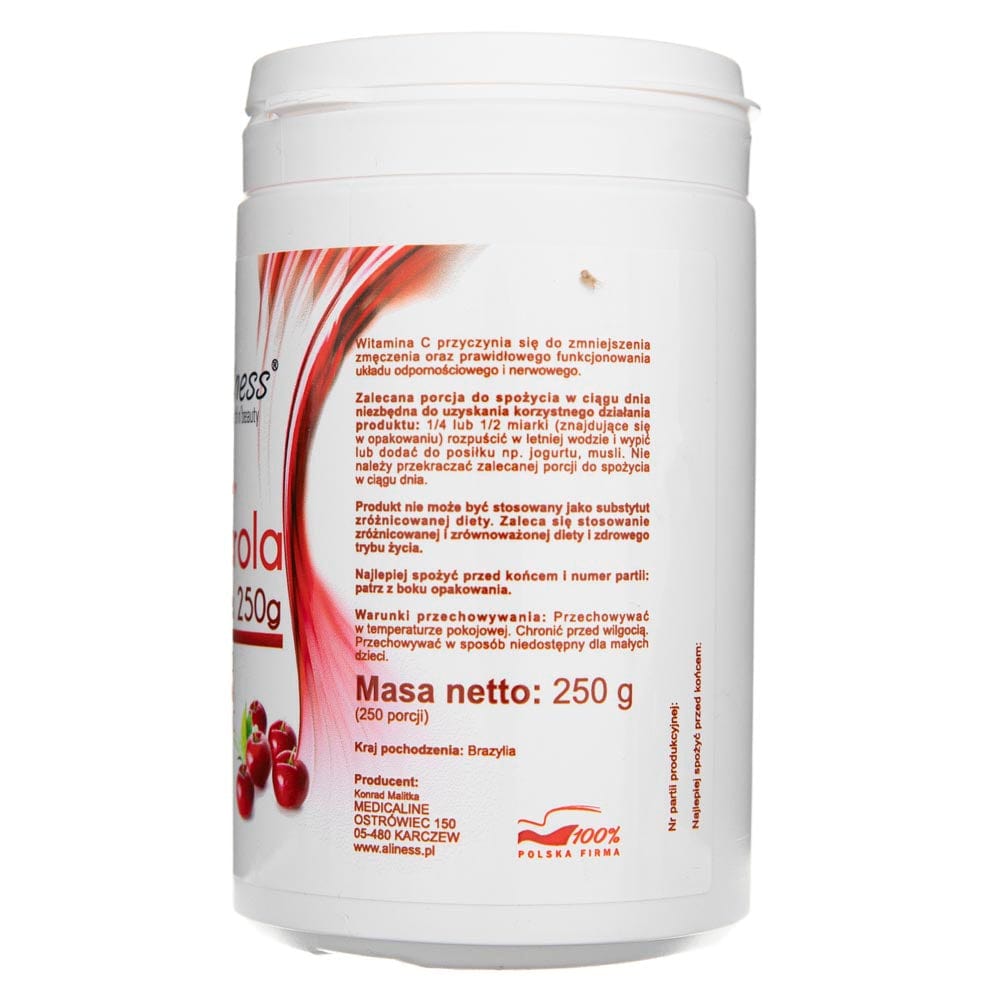 Aliness Acerola powder (Natural Vitamin C) - 250 g
