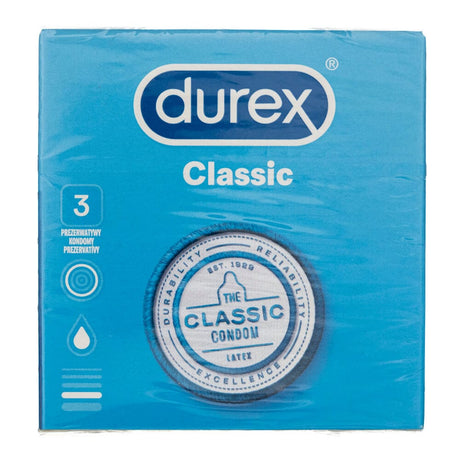 Durex Classic Condoms - 3 pieces