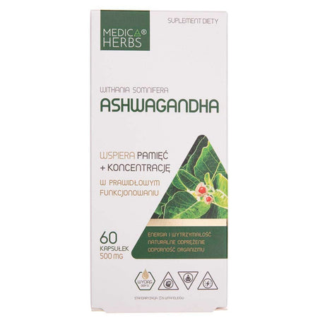 Medica Herbs Ashwagandha 500 mg - 60 Capsules