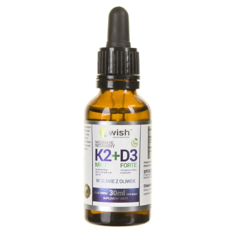 Wish Vitamin K2 MK-7 D3 FORTE drops - 30 ml